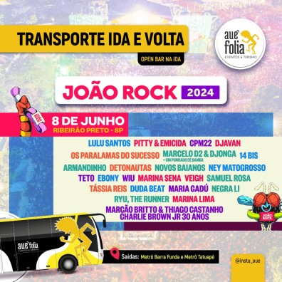 Transporte João Rock 2024