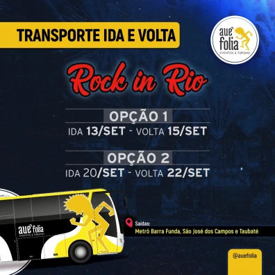 Rock in Rio - Transporte final de semana
