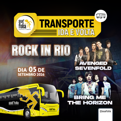 Rock in Rio 2026 - 5 de setembro - Avenged Sevenfold ​ - Bring Me The Horizon​