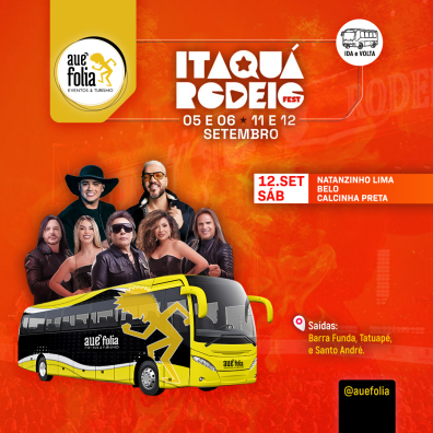 Itaquá Rodeio Fest 2026 - 12 de setembro - Natanzinho Lima - Belo - Calcinha Preta