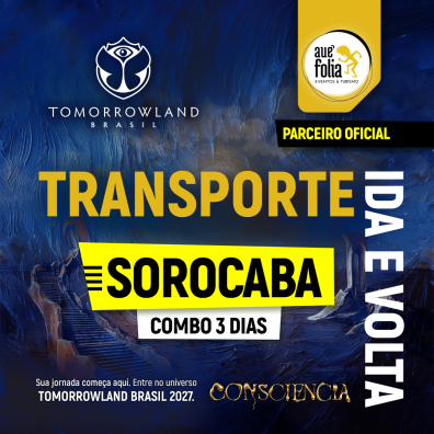 Transporte Tomorrowland Brasil 2027 - COMBO - 3 dias de evento - Saída Sorocaba
